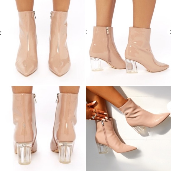 asos public desire clear heels